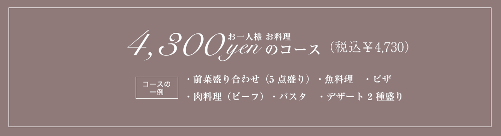 パーティーコース5000円